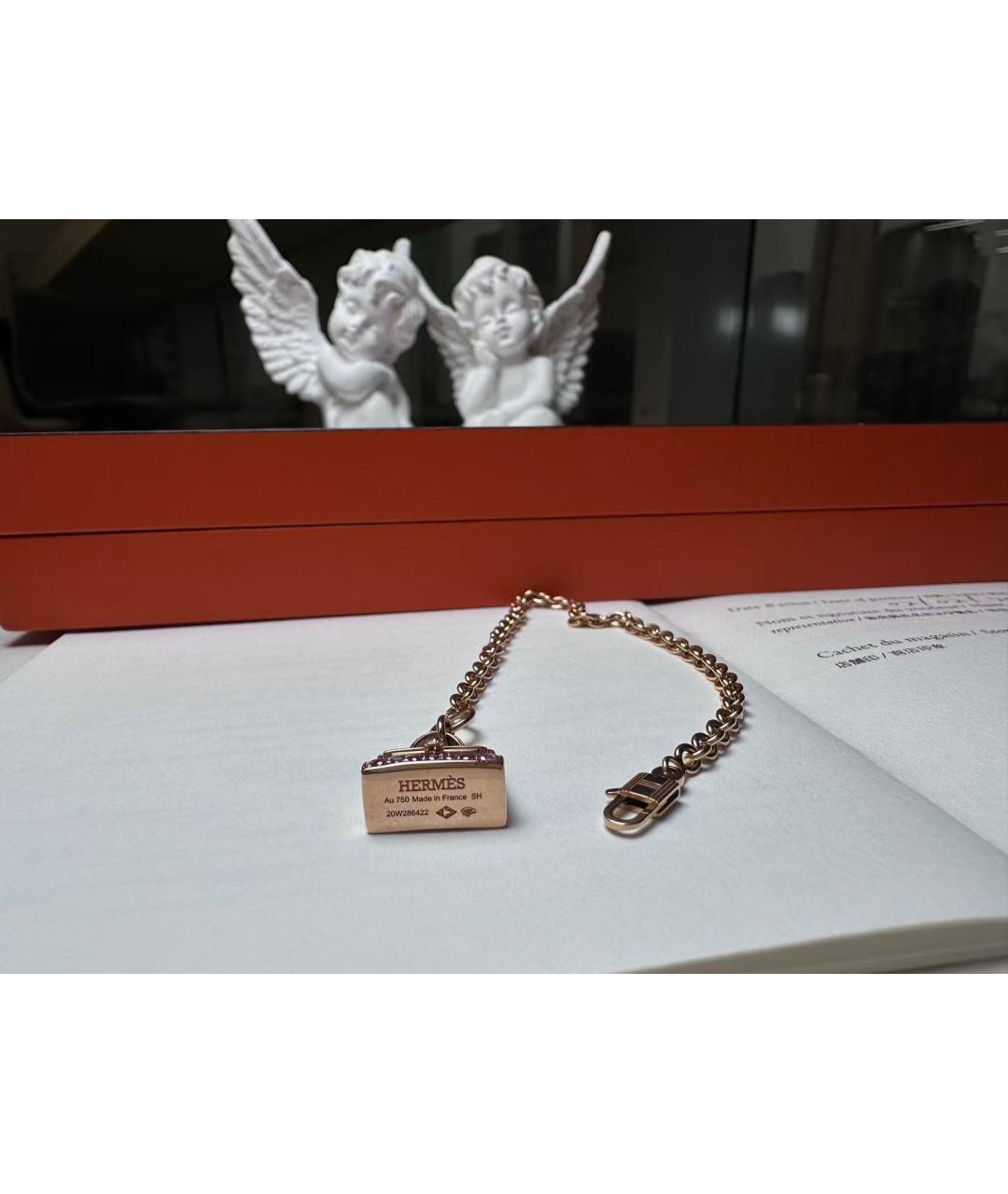 HERMES Золотое колье из розового золота, фото 4