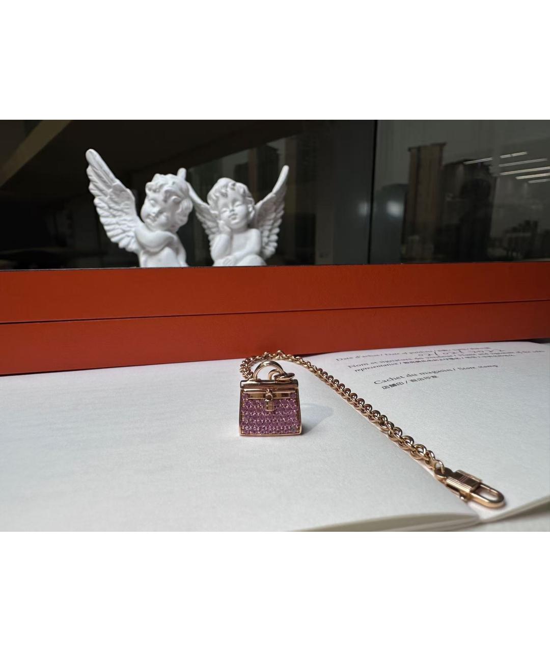 HERMES Золотое колье из розового золота, фото 5
