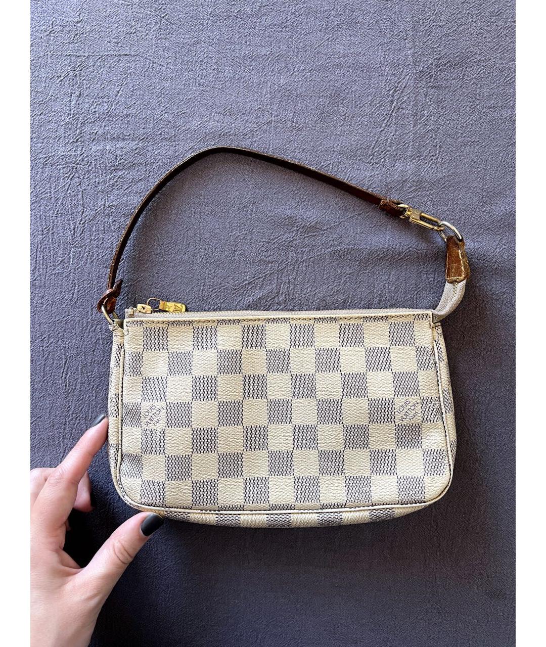 LOUIS VUITTON Бежевая сумка с короткими ручками, фото 3