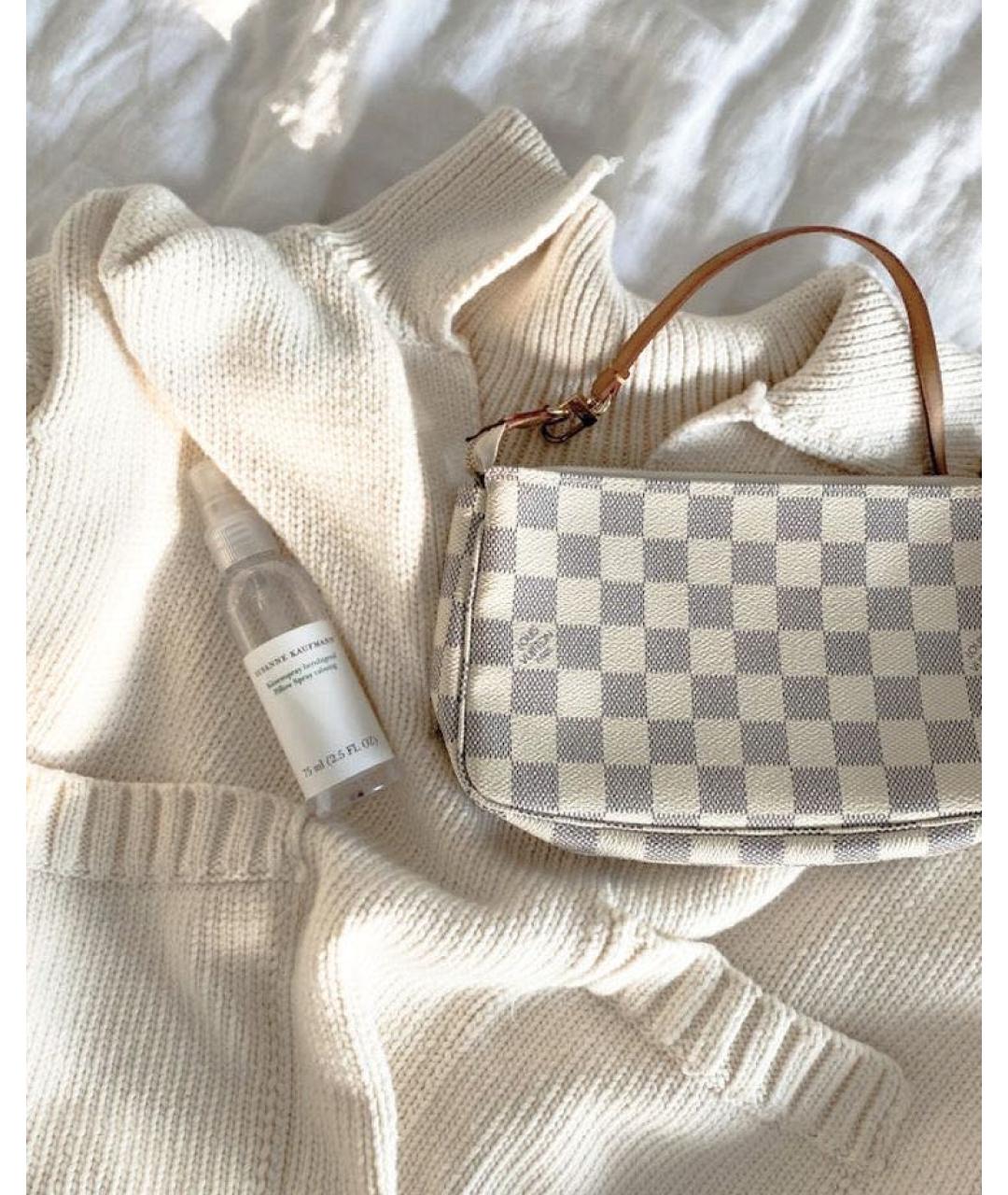 LOUIS VUITTON Бежевая сумка с короткими ручками, фото 7