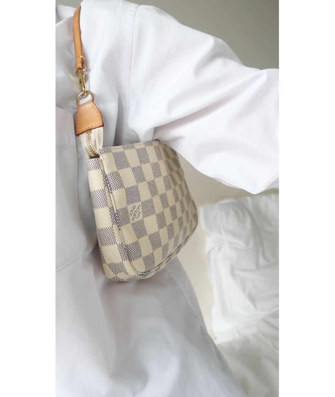 LOUIS VUITTON Бежевая сумка с короткими ручками, фото 8
