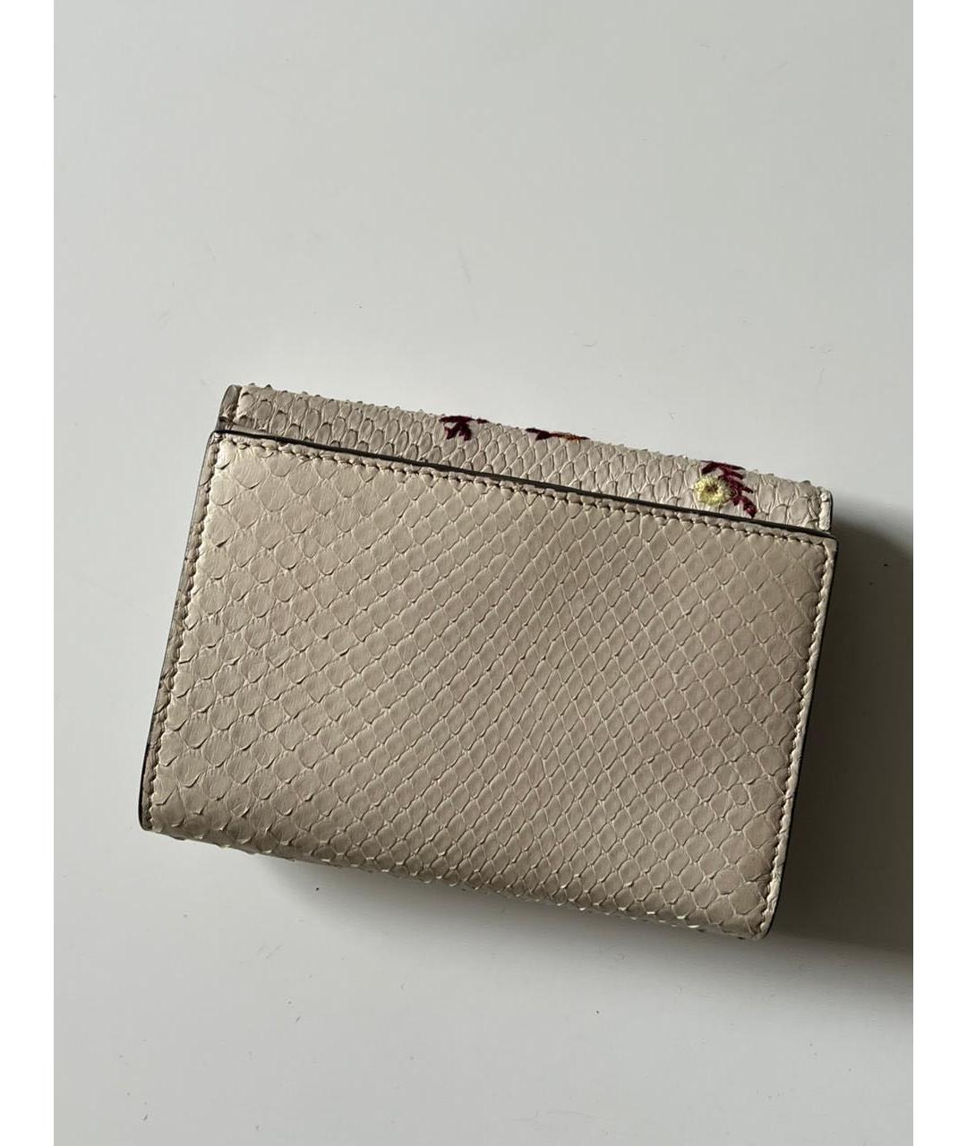 FENDI Бежевый кожаный кошелек, фото 2