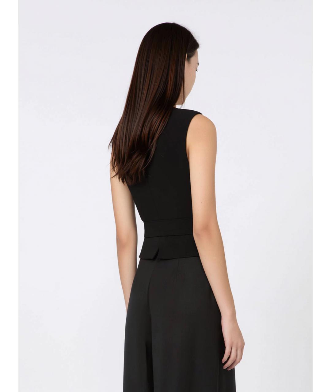 MAX MARA Черный ацетатный жилет, фото 4