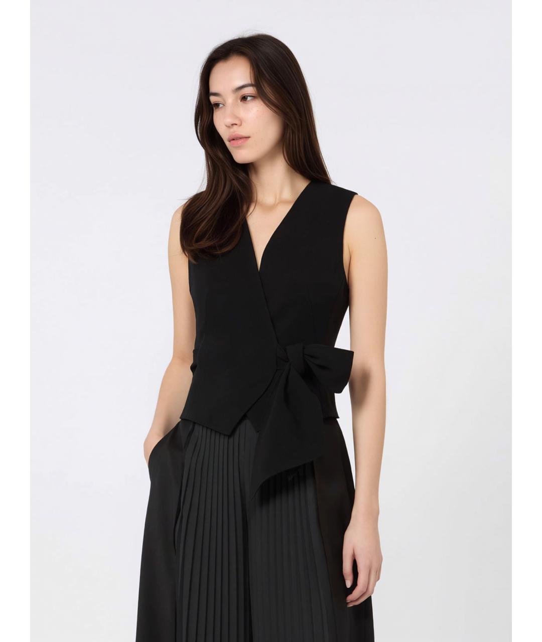 MAX MARA Черный ацетатный жилет, фото 3