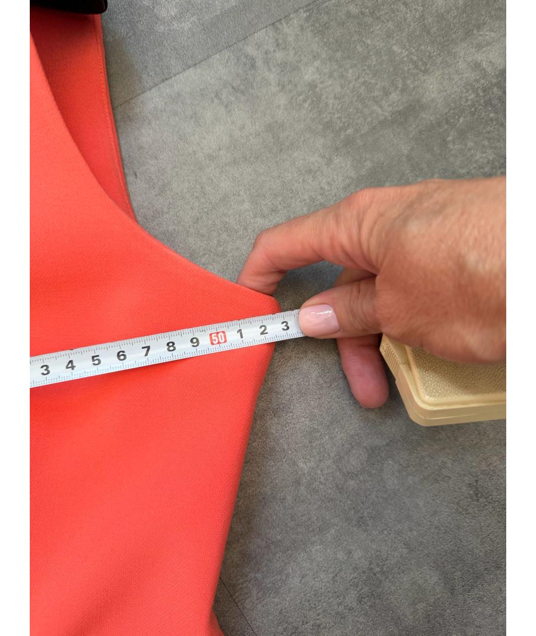DIANE VON FURSTENBERG Коралловое полиэстеровое повседневное платье, фото 4