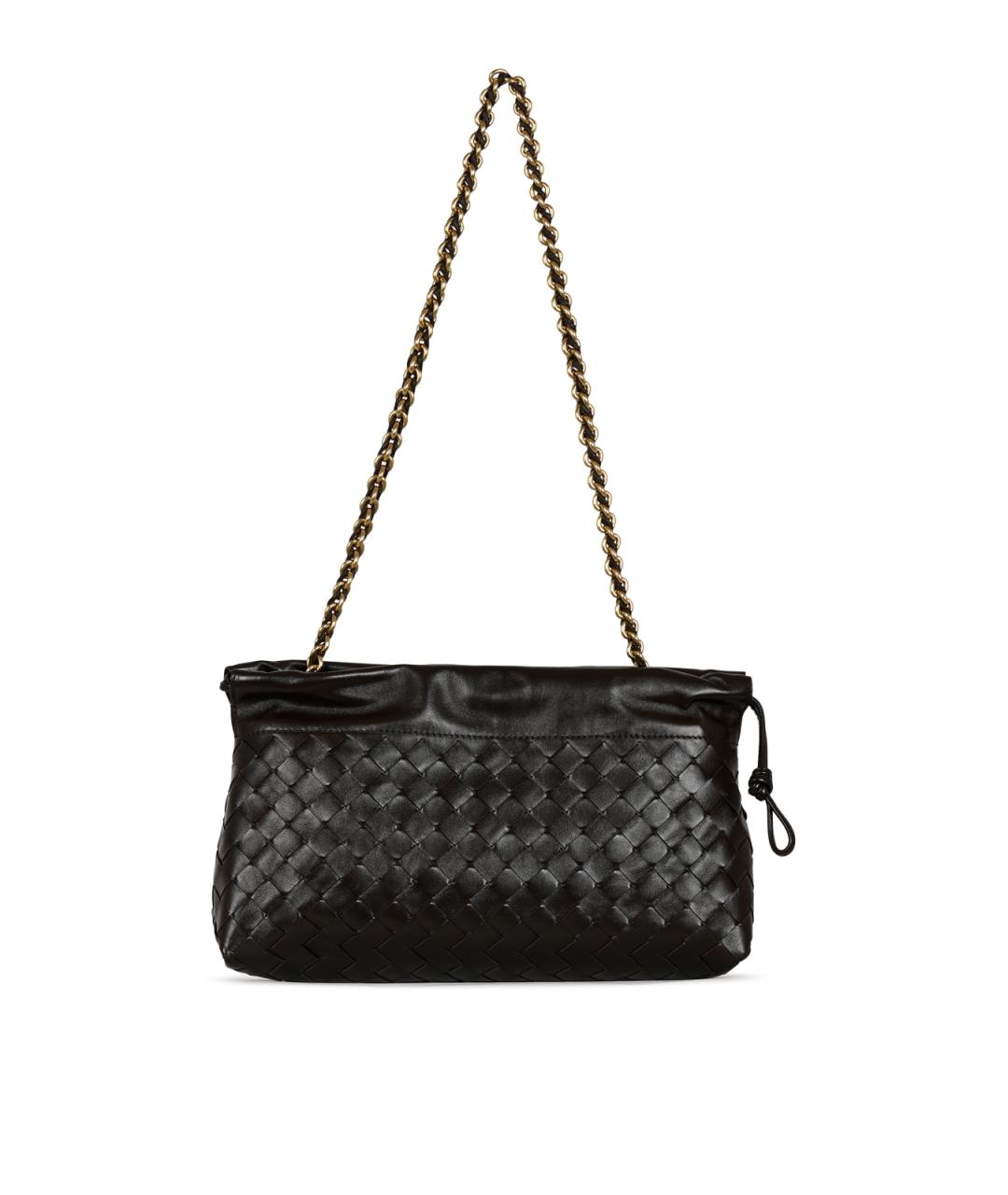 BOTTEGA VENETA Коричневая кожаная сумка через плечо, фото 5