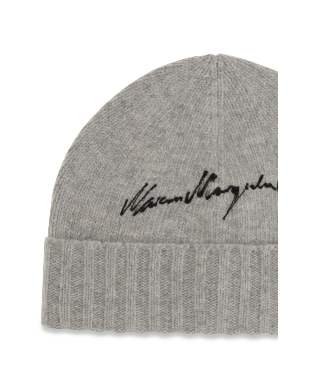 MM6 MAISON MARGIELA Серая шерстяная шапка, фото 3