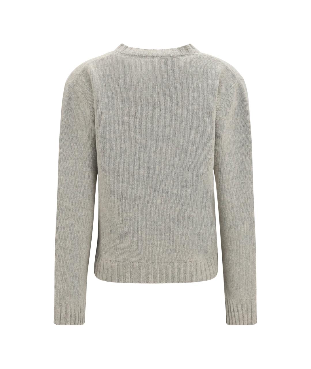 MM6 MAISON MARGIELA Серый шерстяной джемпер / свитер, фото 2