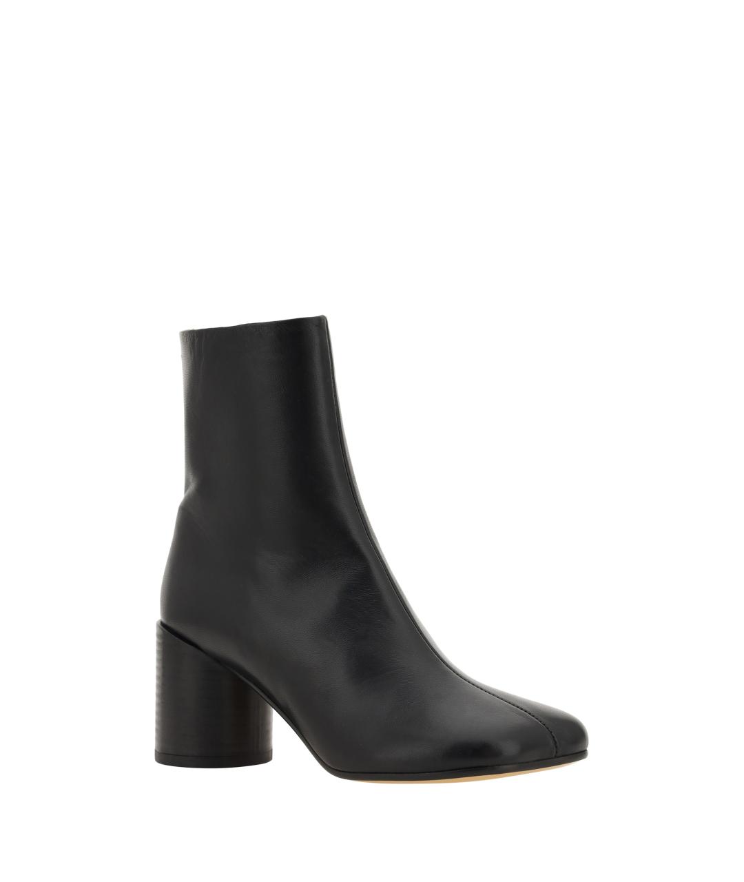 MM6 MAISON MARGIELA Черные кожаные ботинки, фото 2