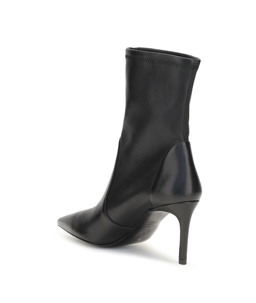 STUART WEITZMAN Черные кожаные ботинки, фото 3
