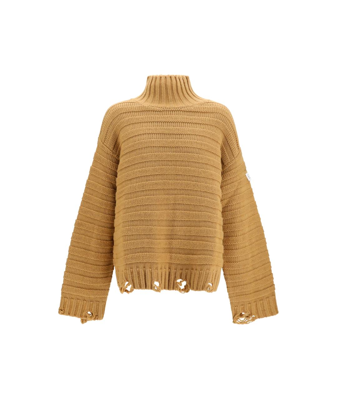 MM6 MAISON MARGIELA Бежевый шерстяной джемпер / свитер, фото 1