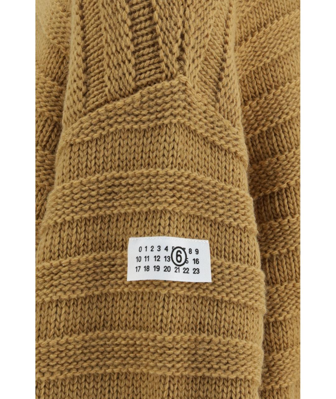 MM6 MAISON MARGIELA Бежевый шерстяной джемпер / свитер, фото 3