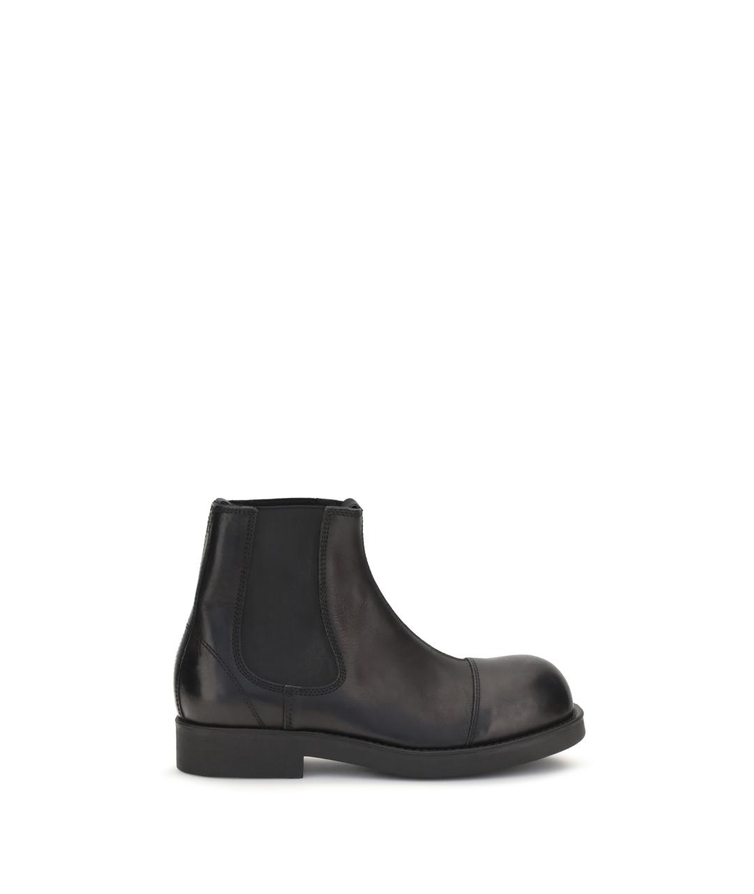 MM6 MAISON MARGIELA Черные кожаные низкие ботинки, фото 1