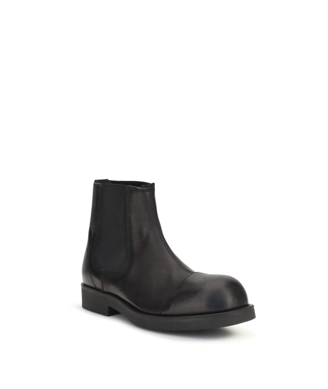 MM6 MAISON MARGIELA Черные кожаные низкие ботинки, фото 2