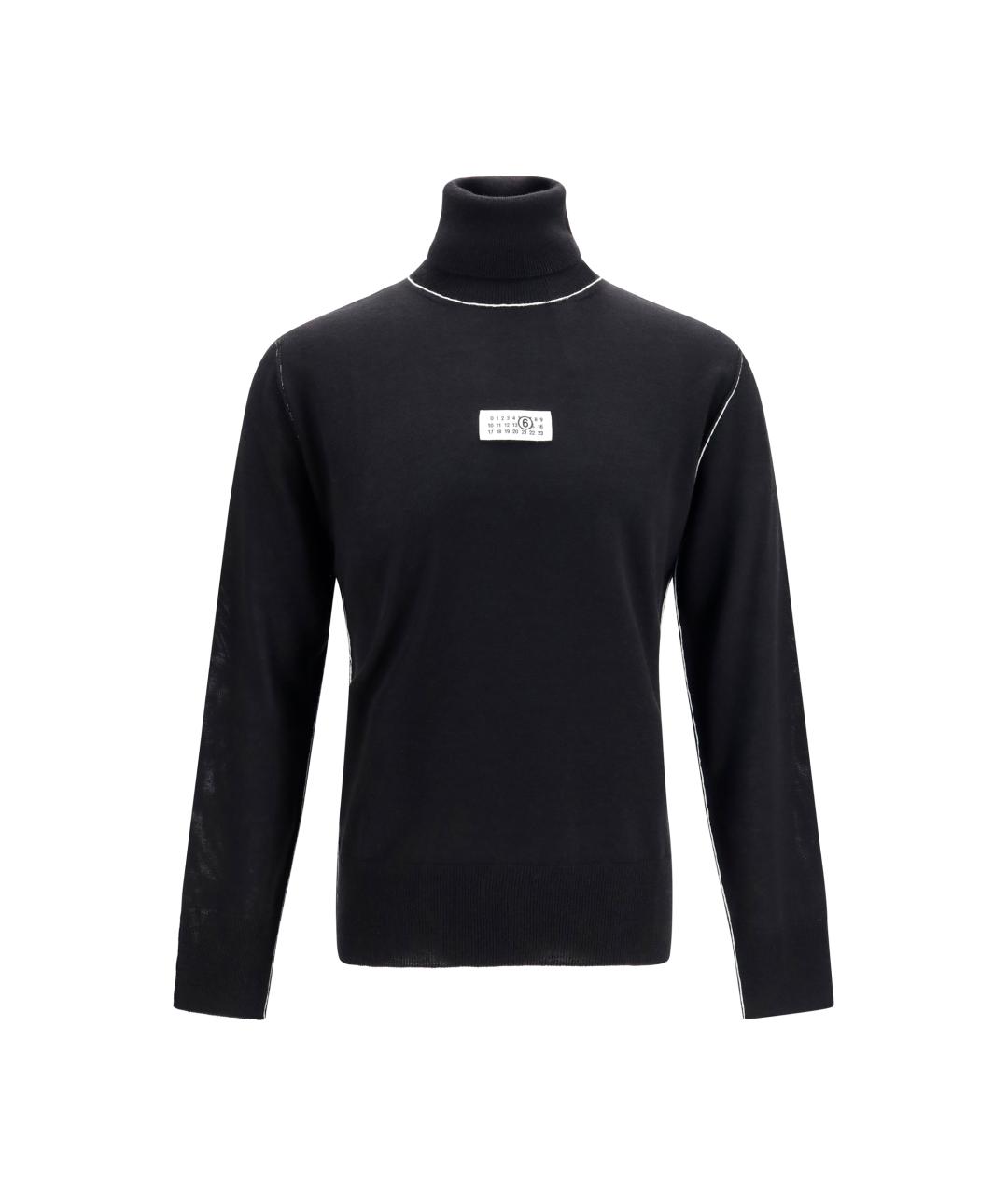 MM6 MAISON MARGIELA Черный шерстяной джемпер / свитер, фото 1