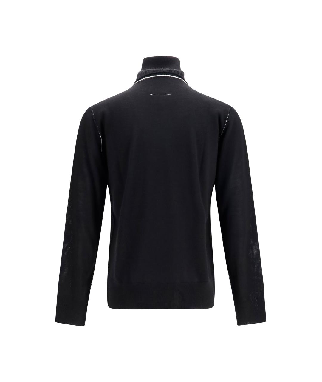 MM6 MAISON MARGIELA Черный шерстяной джемпер / свитер, фото 2
