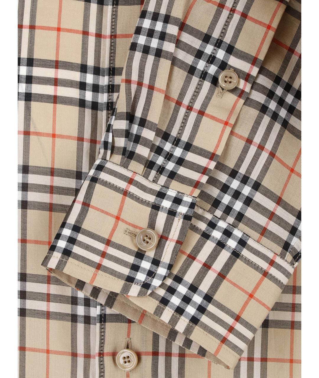 BURBERRY Мульти хлопковая кэжуал рубашка, фото 4