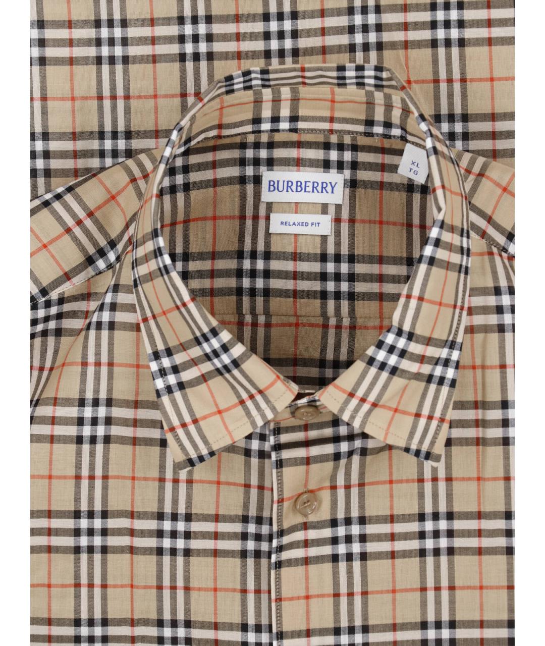 BURBERRY Мульти хлопковая кэжуал рубашка, фото 5