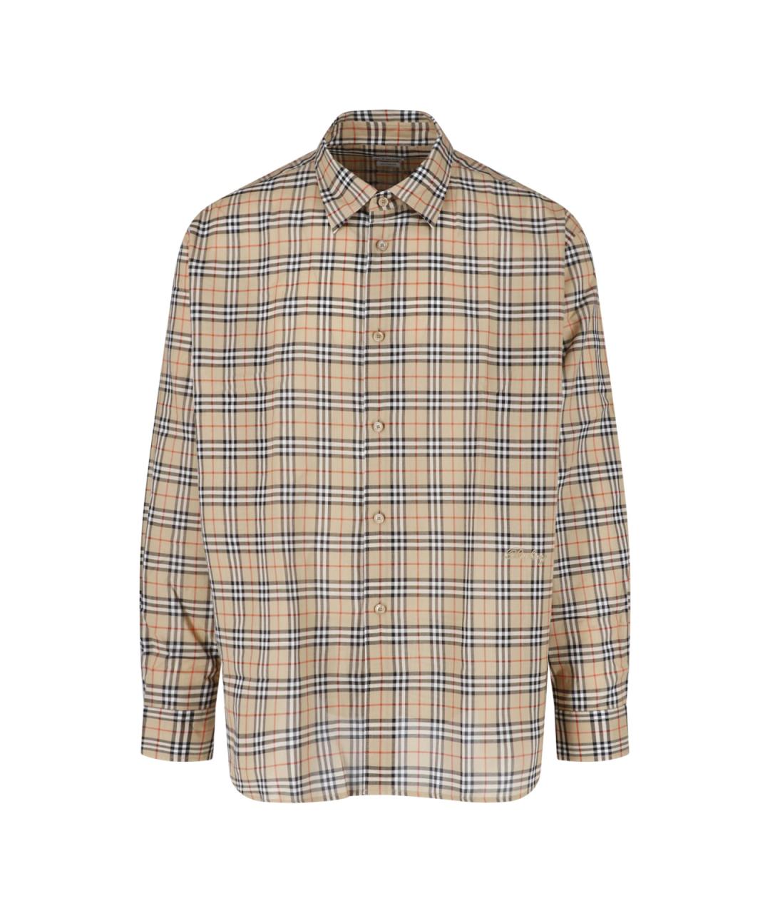 BURBERRY Мульти хлопковая кэжуал рубашка, фото 1