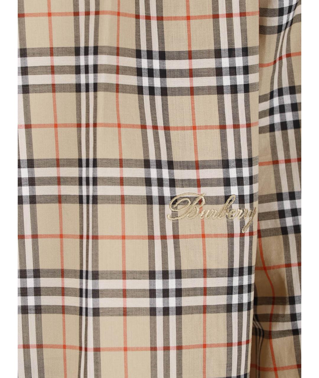 BURBERRY Мульти хлопковая кэжуал рубашка, фото 3