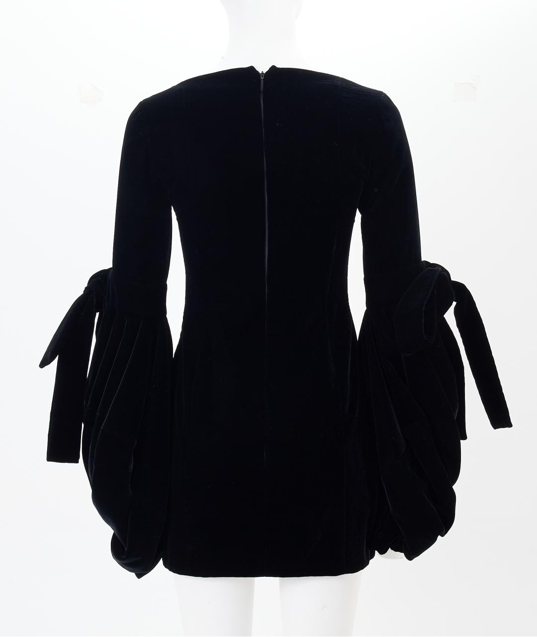 SAINT LAURENT Черное вискозное вечернее платье, фото 2