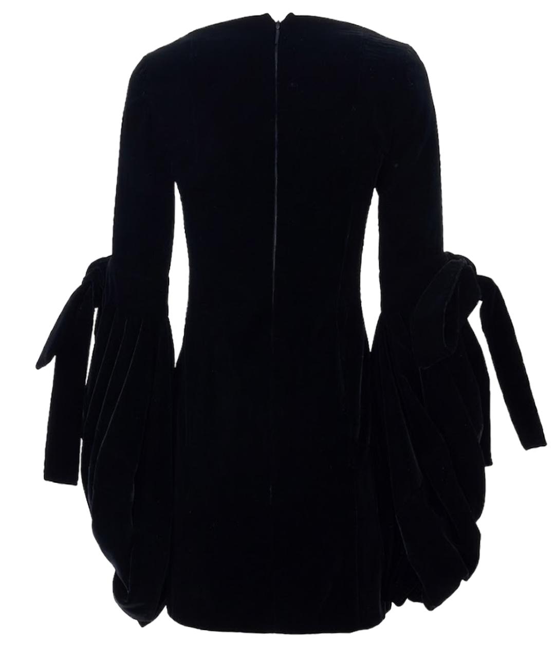 SAINT LAURENT Черное вискозное вечернее платье, фото 10