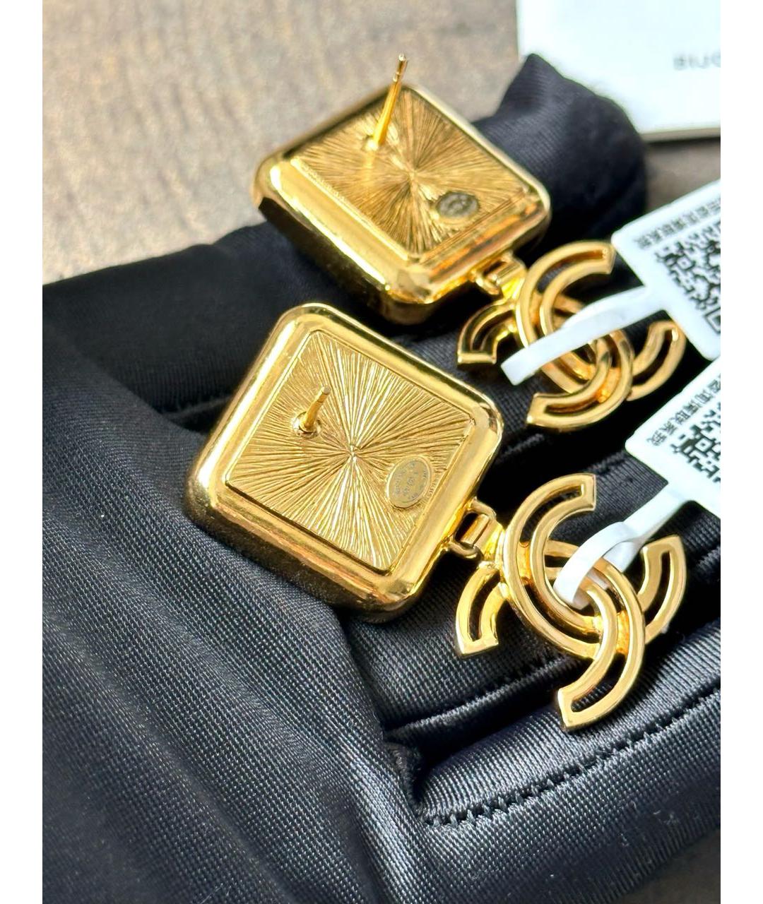 CHANEL Золотые серьги, фото 4