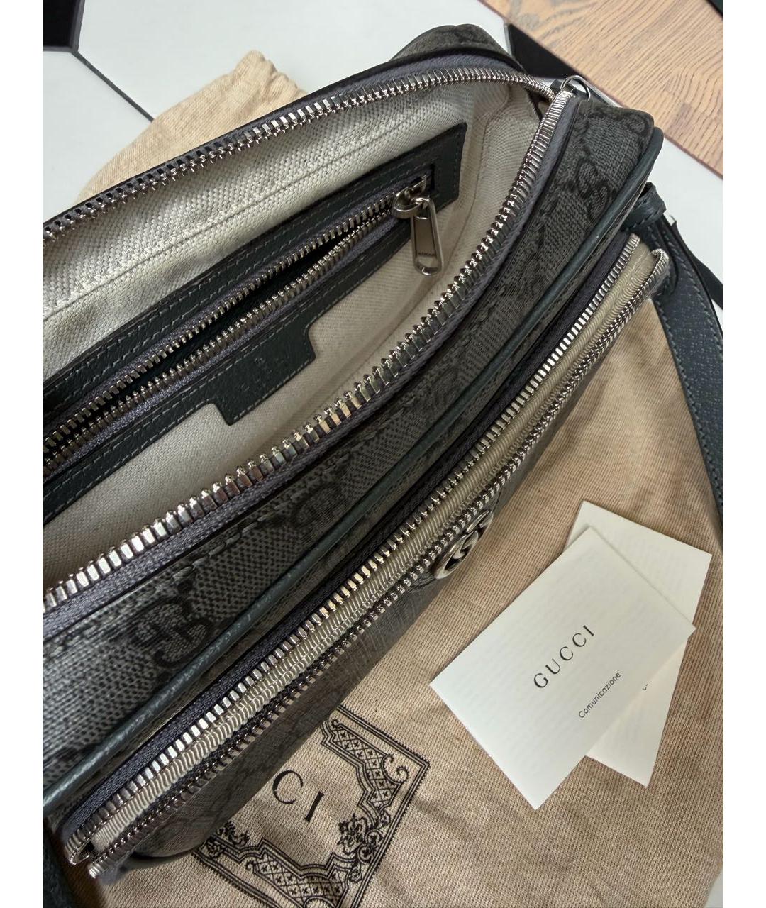 GUCCI Антрацитовая сумка на плечо, фото 4