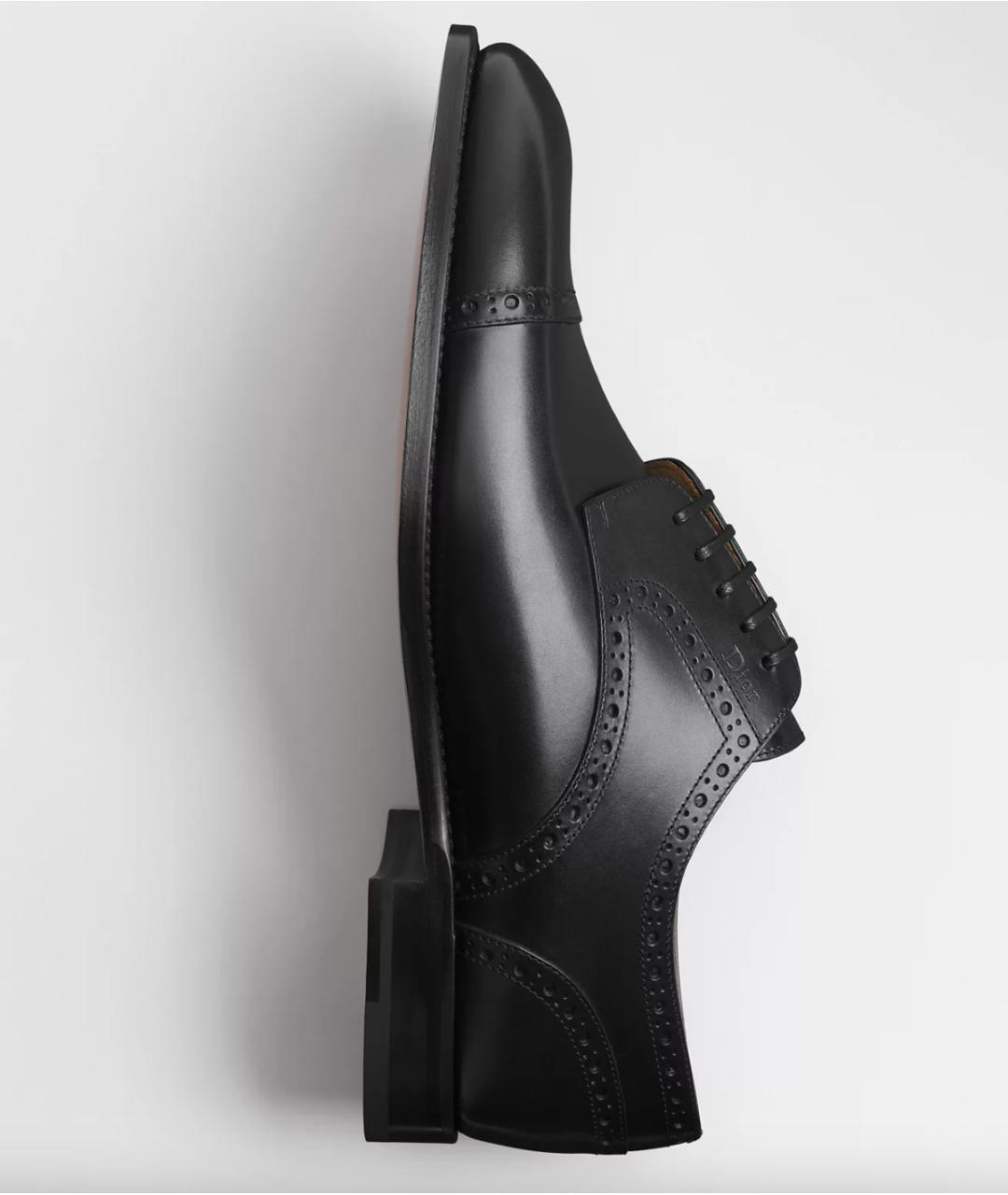 CHRISTIAN DIOR Черные кожаные туфли, фото 5