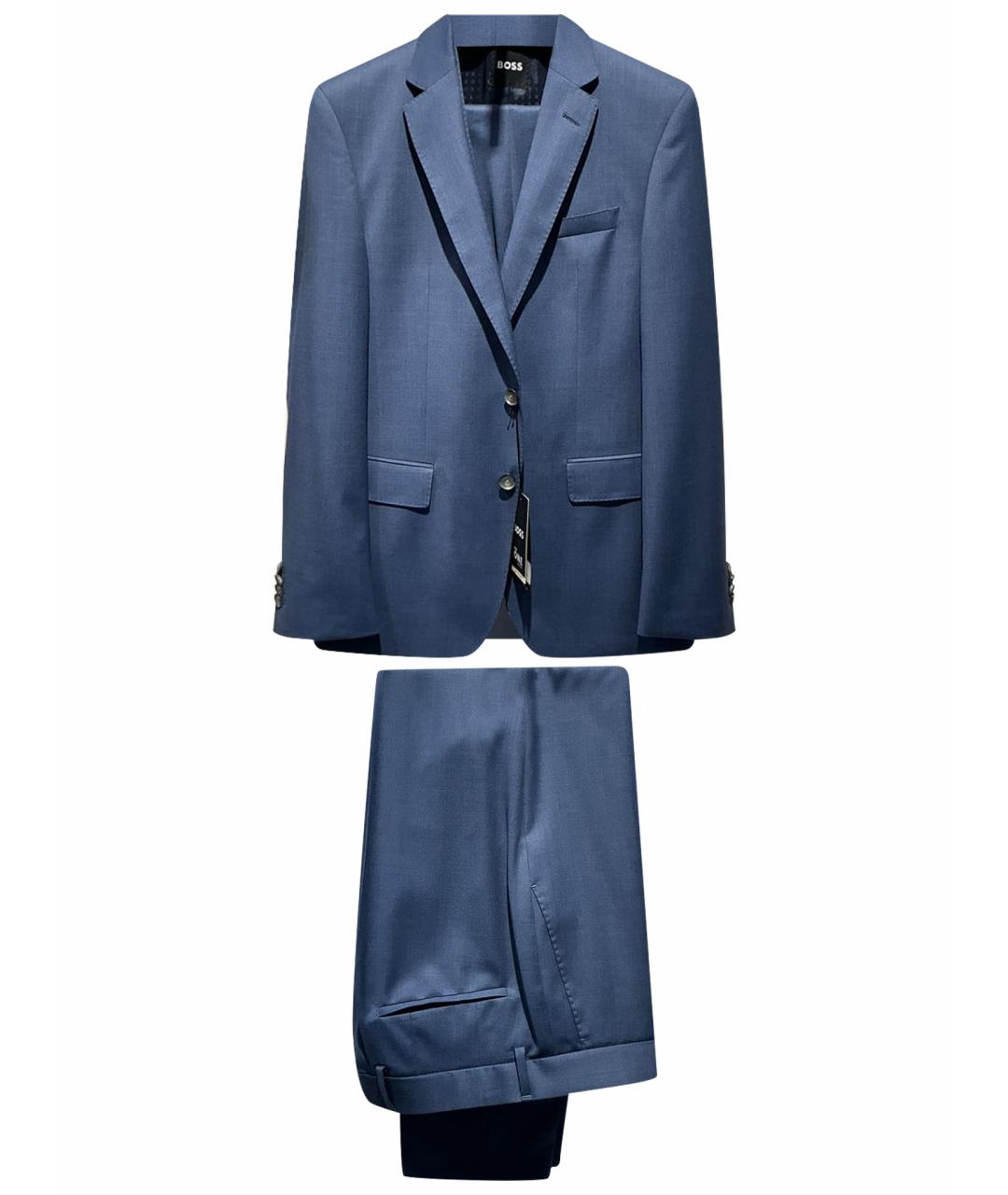 HUGO BOSS Синий классический костюм, фото 1