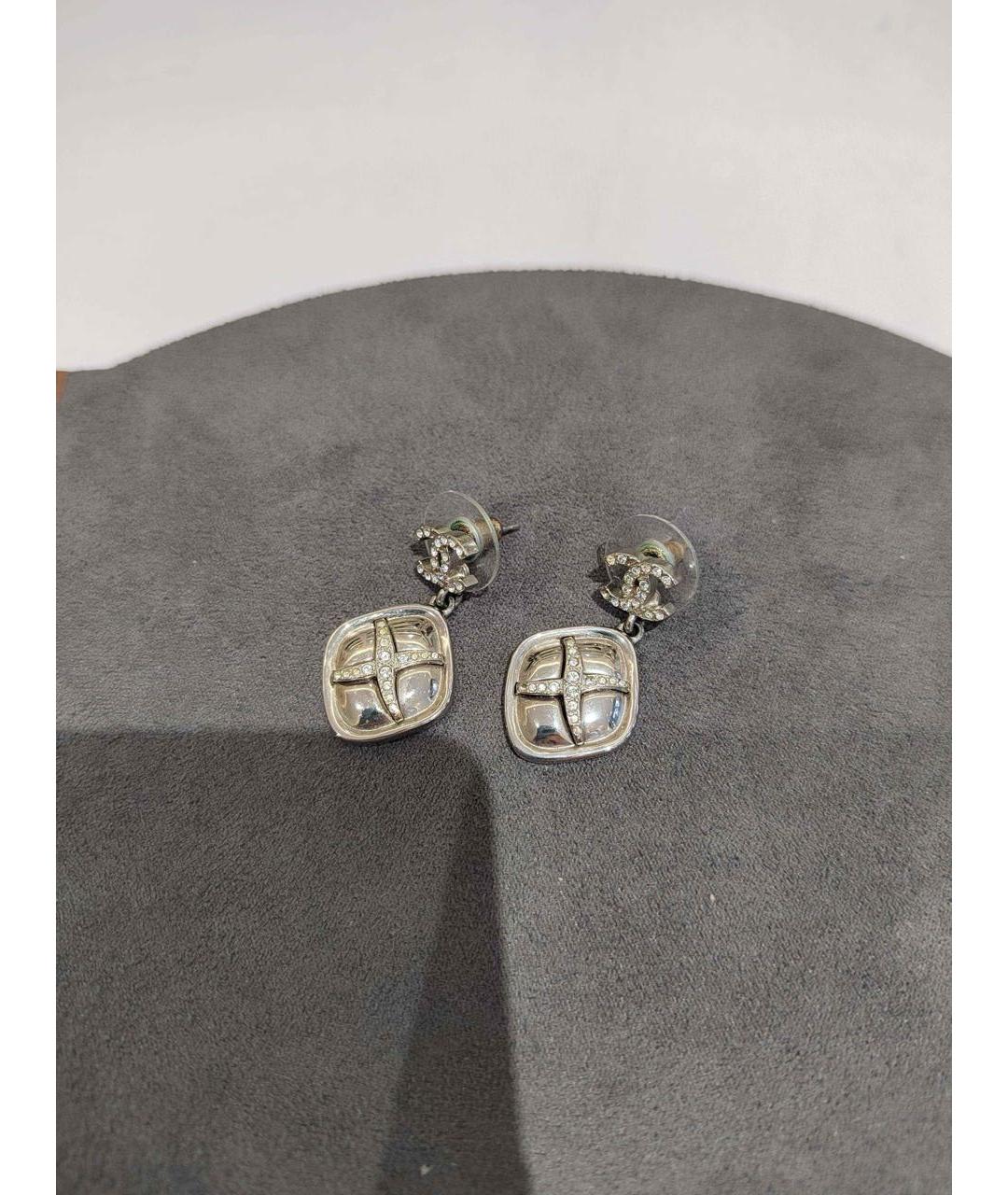 CHANEL Серебряные серьги, фото 3