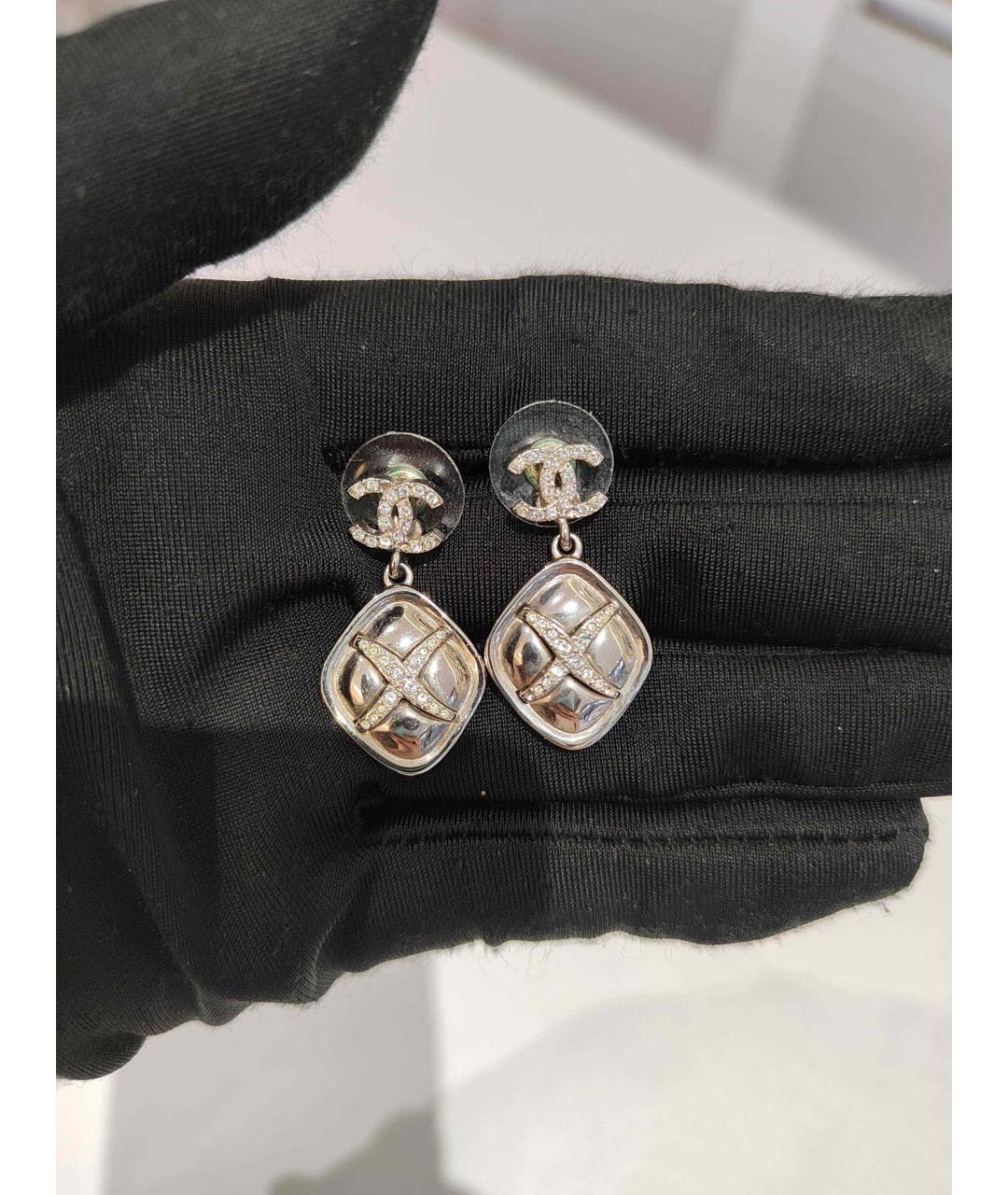 CHANEL Серебряные серьги, фото 5