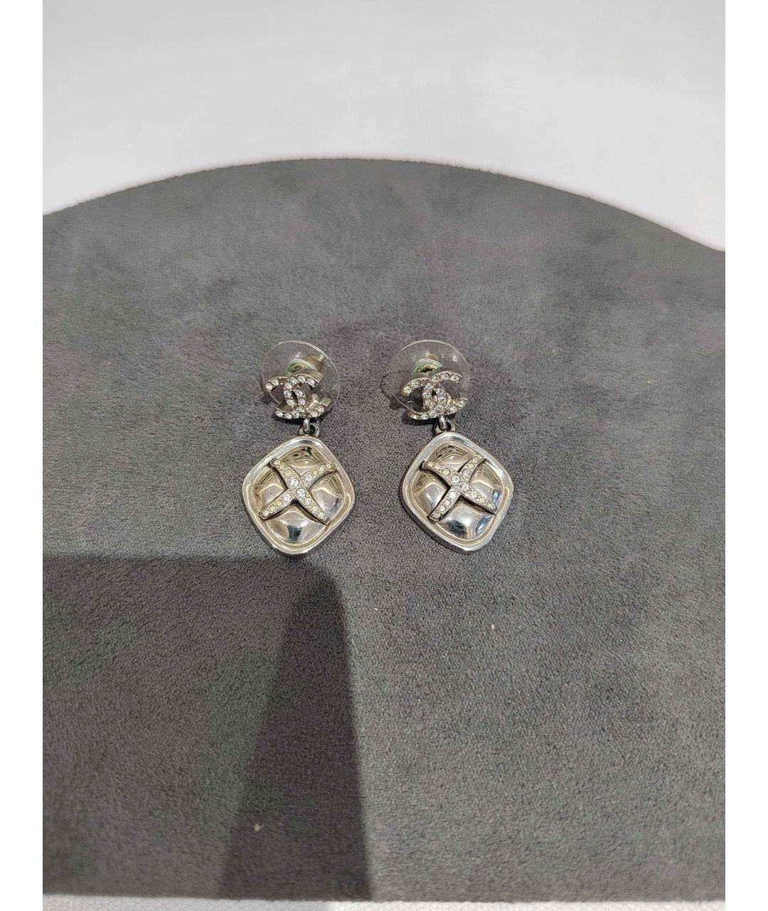 CHANEL Серебряные серьги, фото 2