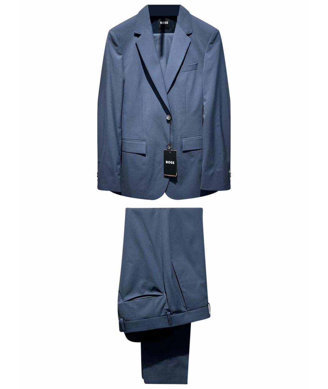 HUGO BOSS Синий классический костюм, фото 1