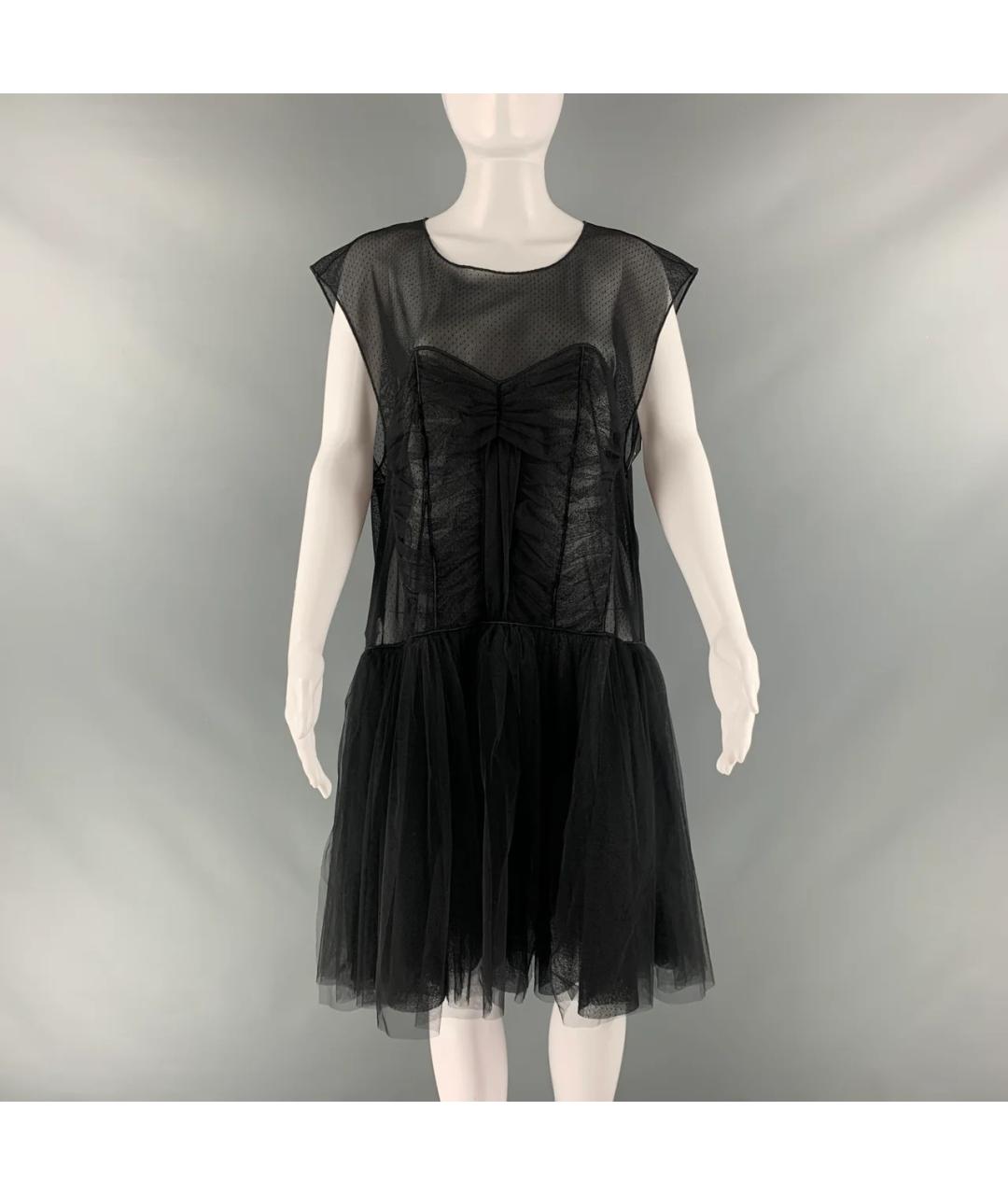 VICTOR AND ROLF Черное полиэстеровое вечернее платье, фото 6