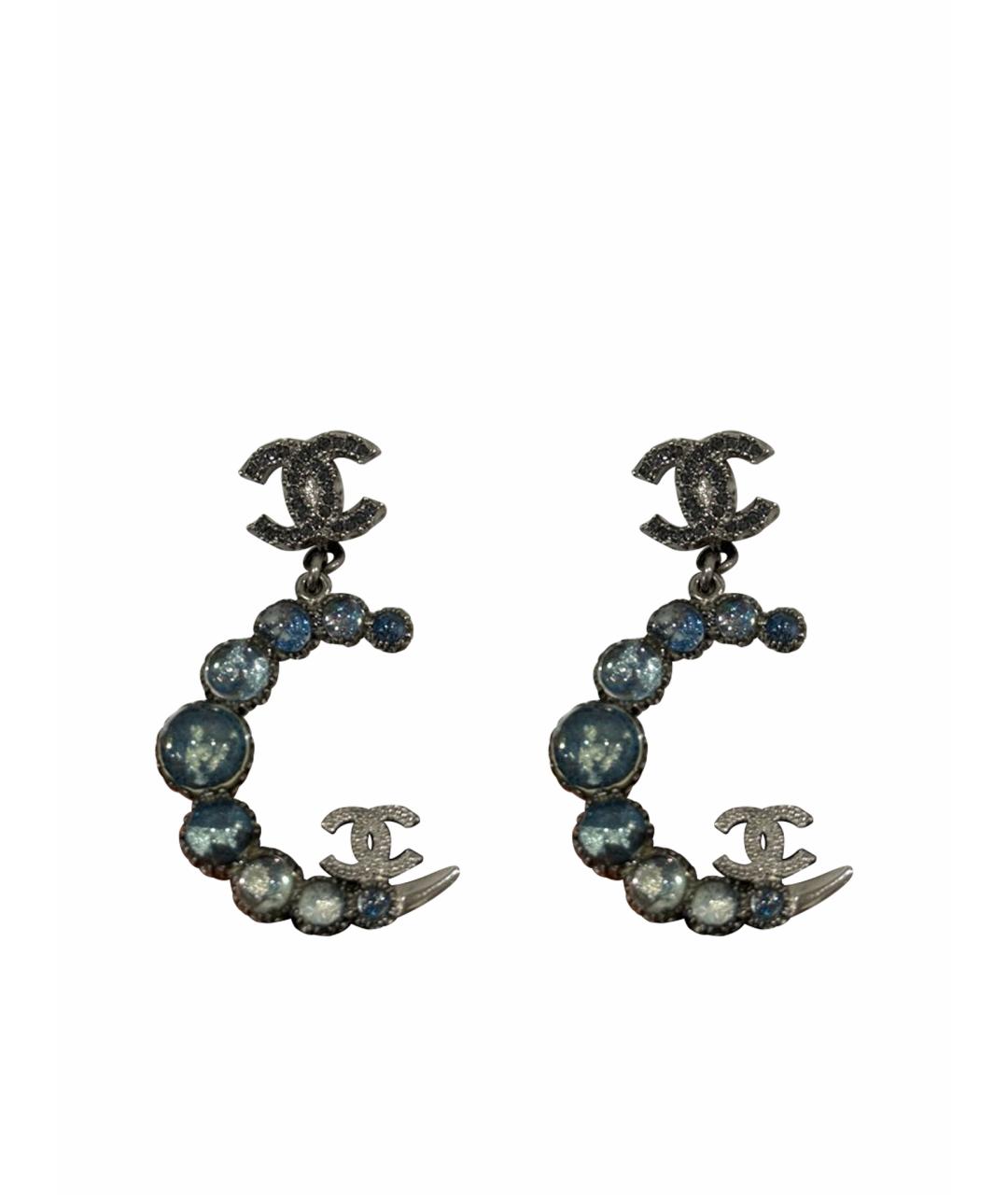 CHANEL Серебряные серьги, фото 1
