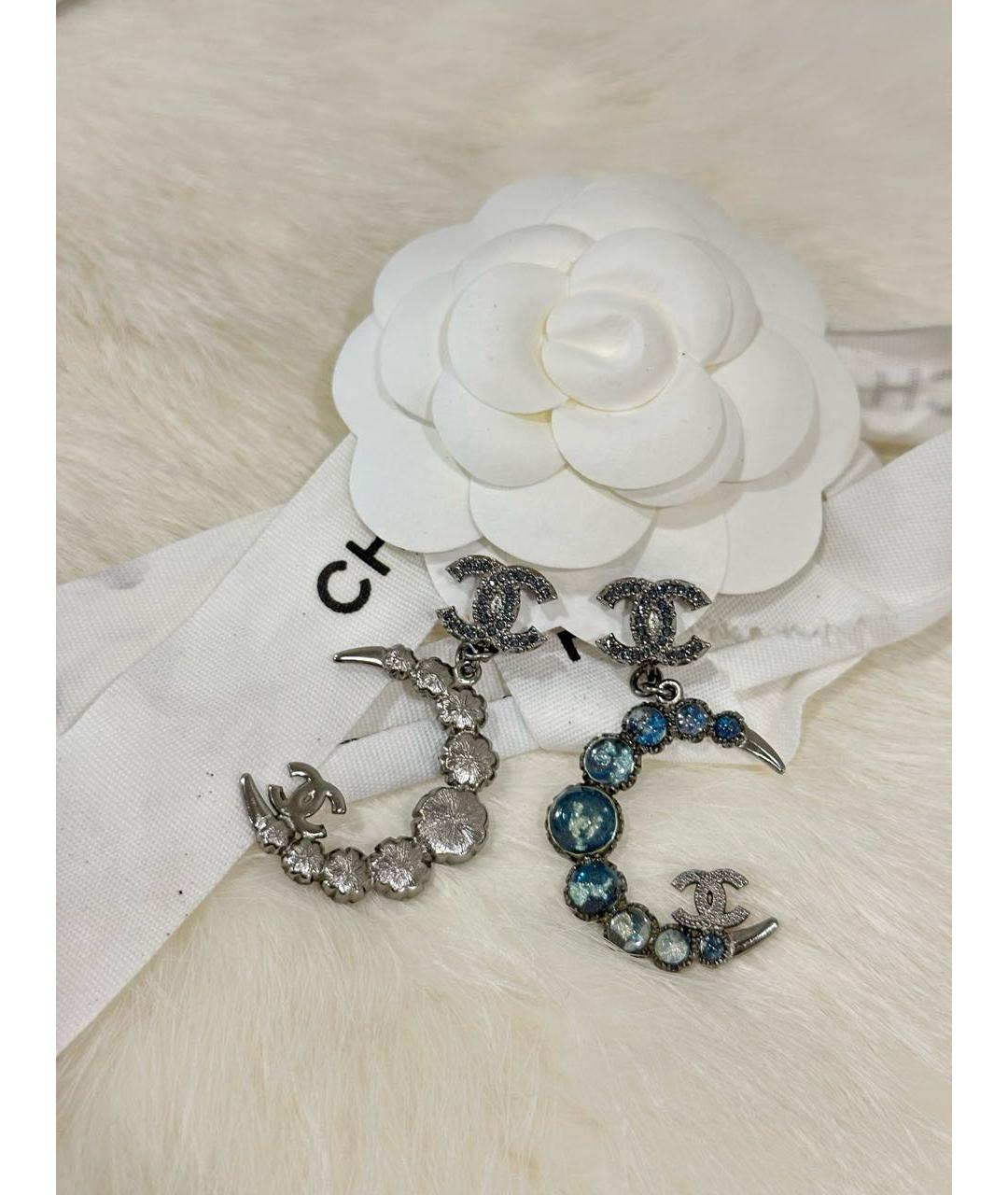 CHANEL Серебряные серьги, фото 3