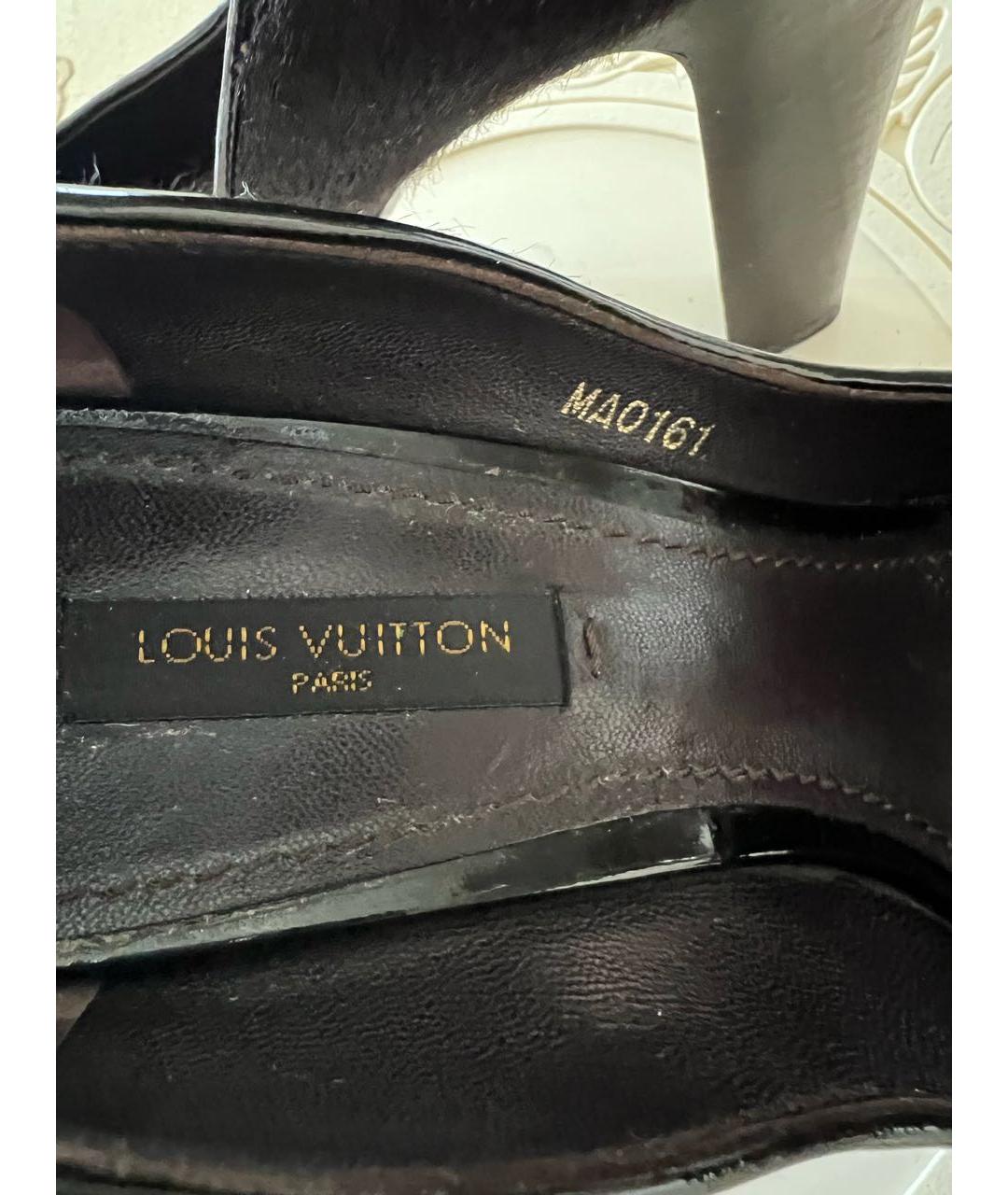 LOUIS VUITTON Черные туфли из экзотической кожи, фото 5