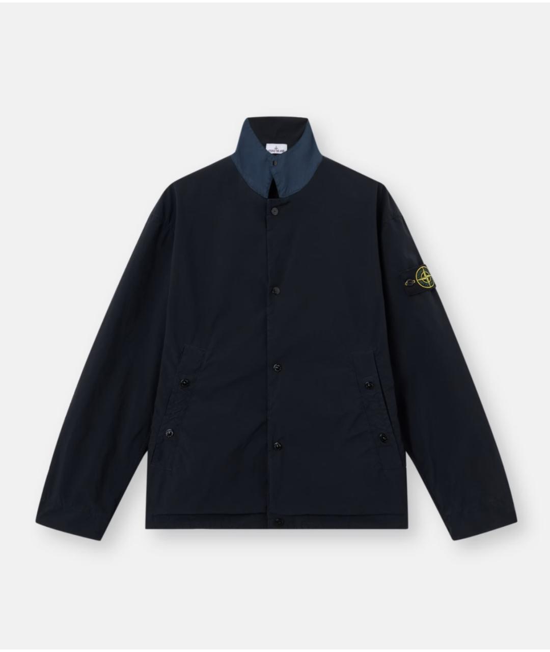 STONE ISLAND Черная полиэстеровая куртка, фото 4