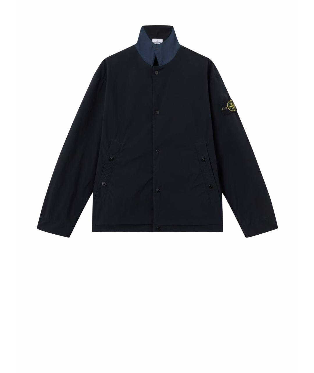 STONE ISLAND Черная полиэстеровая куртка, фото 1