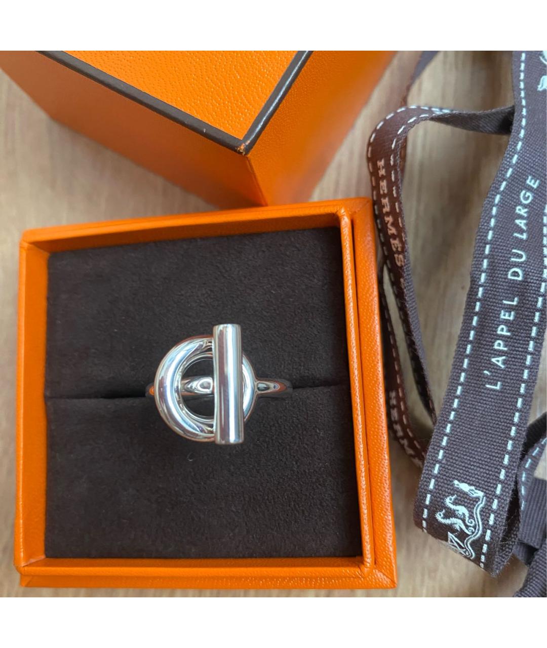 HERMES Серебряное серебряное кольцо, фото 5