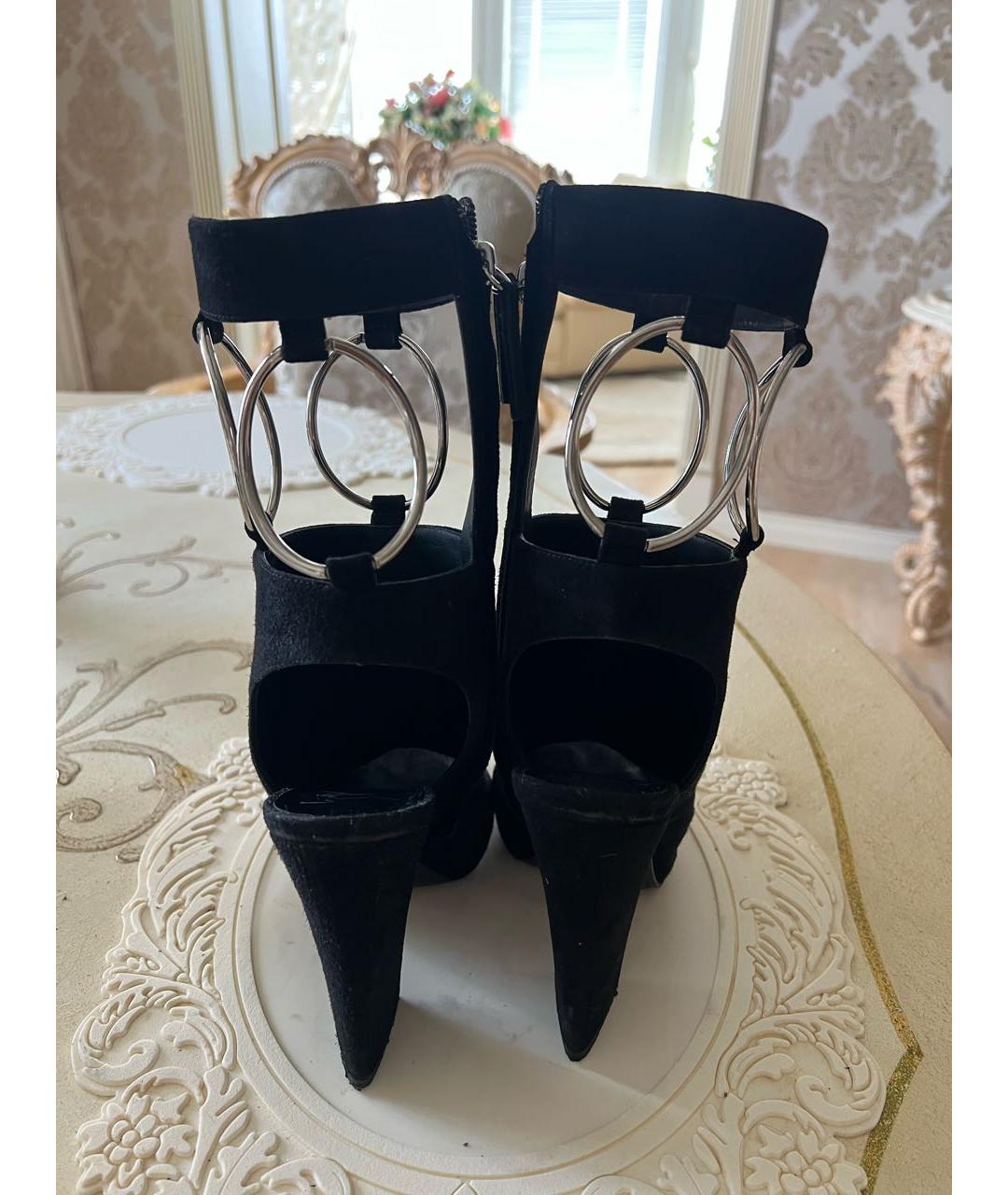 GIUSEPPE ZANOTTI DESIGN Черные замшевые ботильоны, фото 2