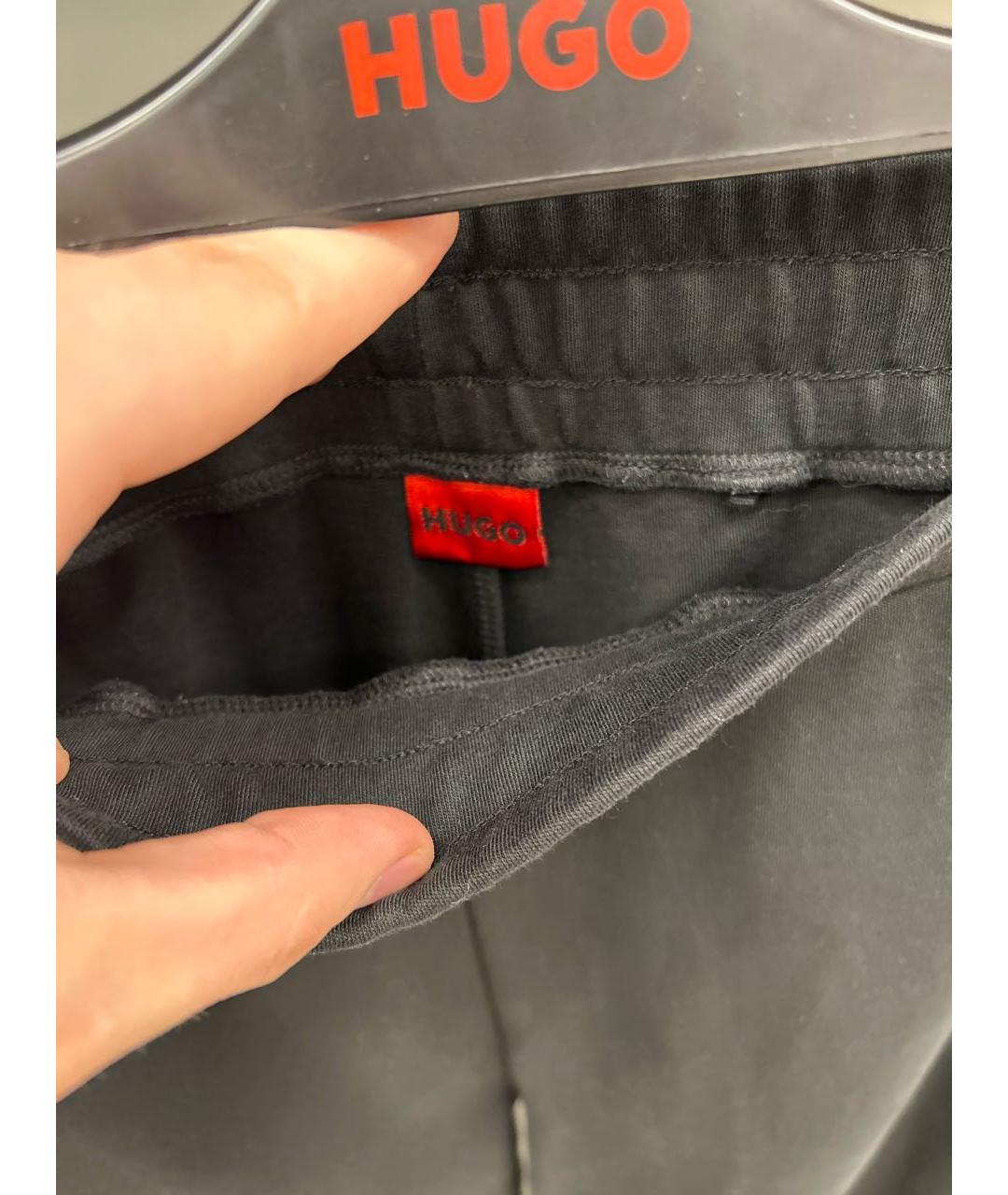 HUGO Черный хлопковый спортивные костюмы, фото 7