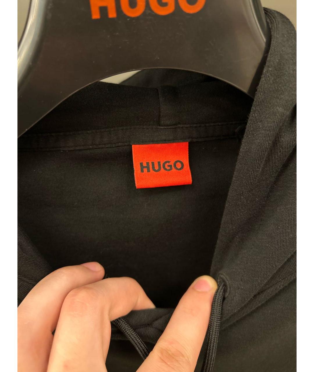 HUGO Черный хлопковый спортивные костюмы, фото 4