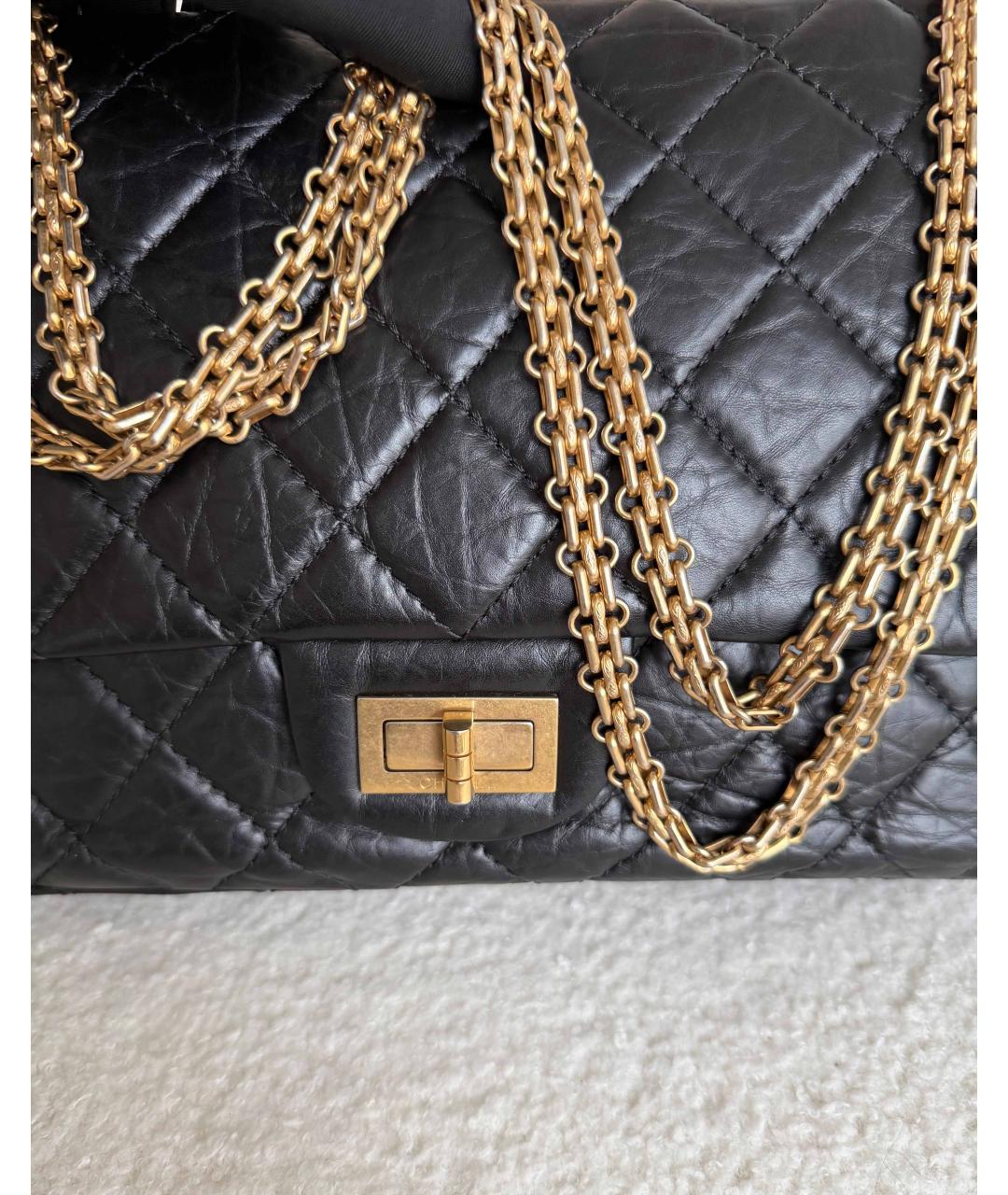 CHANEL Черная кожаная сумка через плечо, фото 4