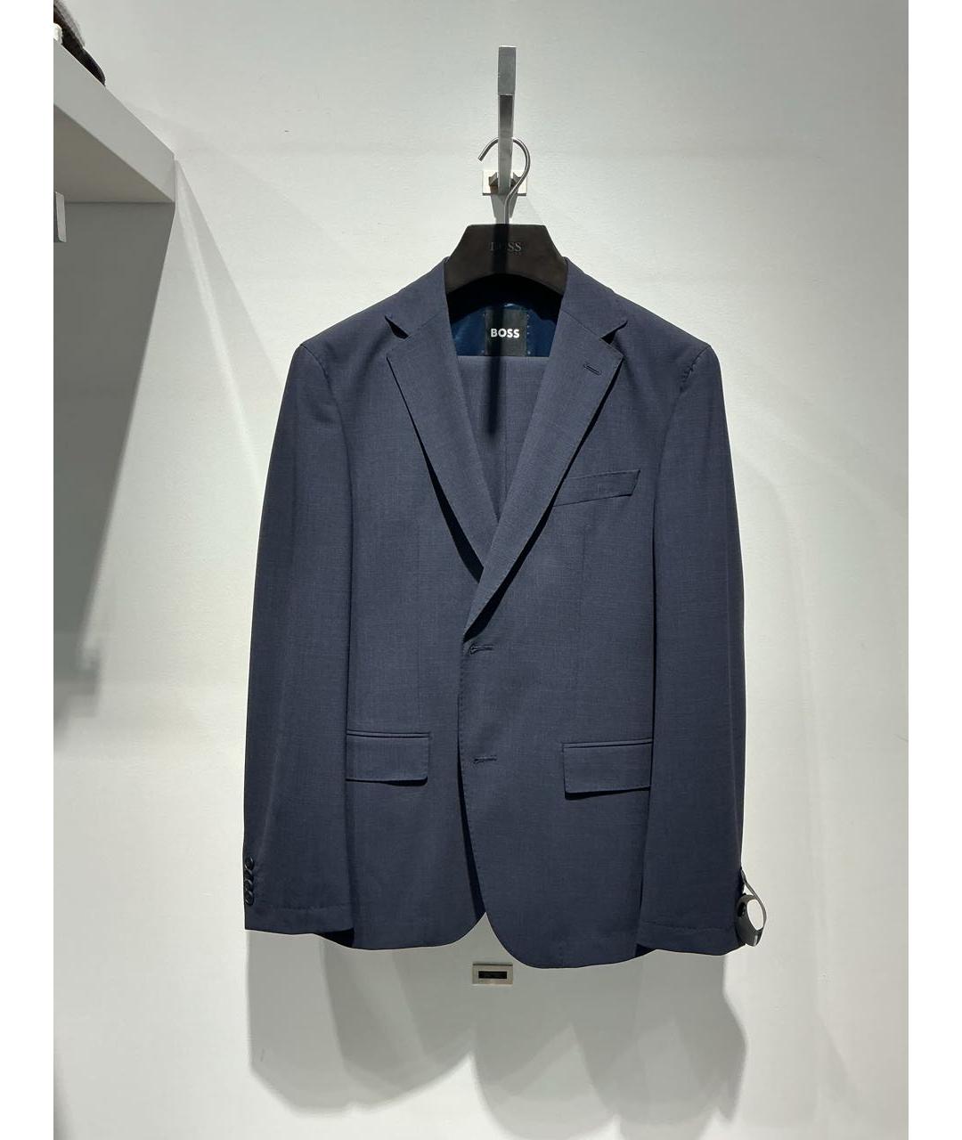 HUGO BOSS Темно-синий классический костюм, фото 4