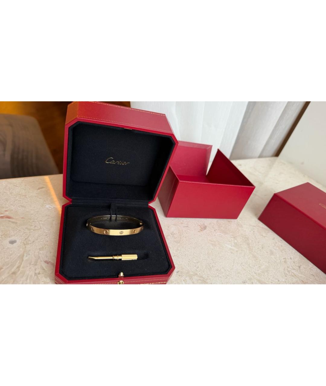 CARTIER Желтый браслет из желтого золота, фото 6