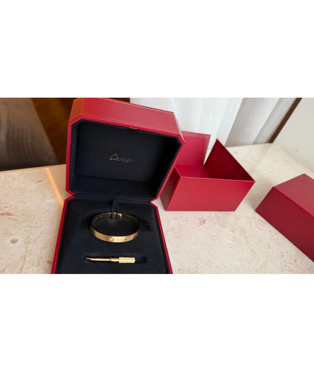 CARTIER Желтый браслет из желтого золота, фото 7