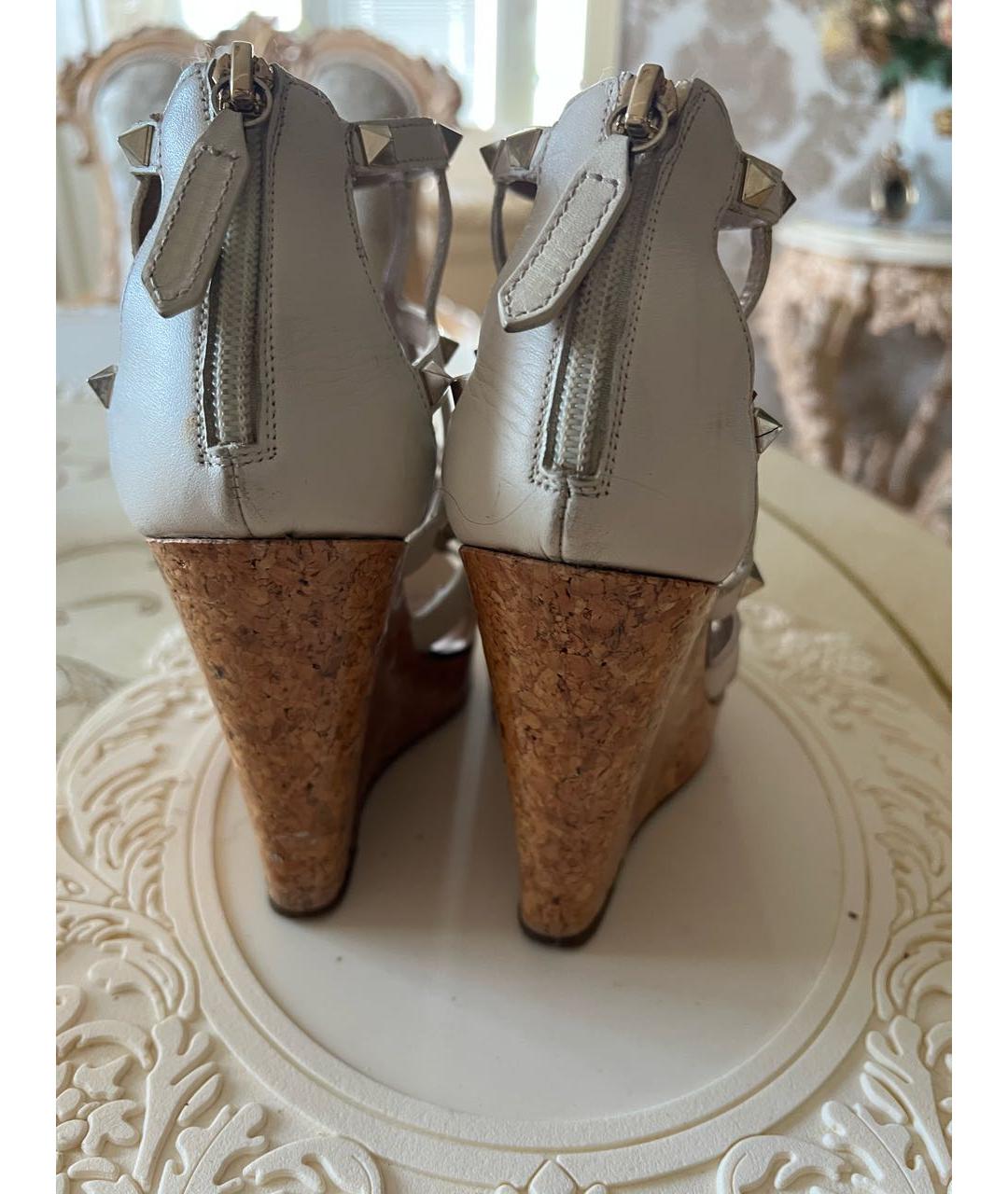 VALENTINO Кожаные босоножки, фото 2