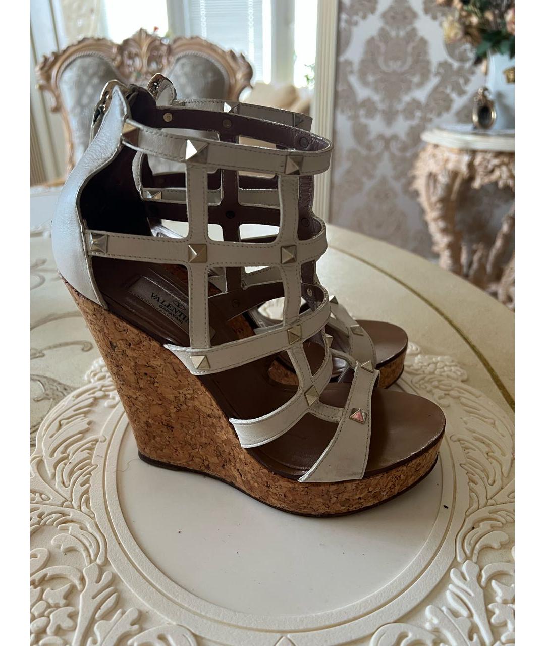 VALENTINO Кожаные босоножки, фото 3